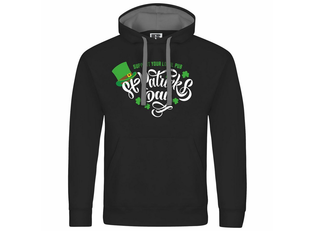 deinshirt Kapuzenpullover Herren Kapuzenpullover St Patricks Day Mit Print Motiv, Grafik von deinshirt