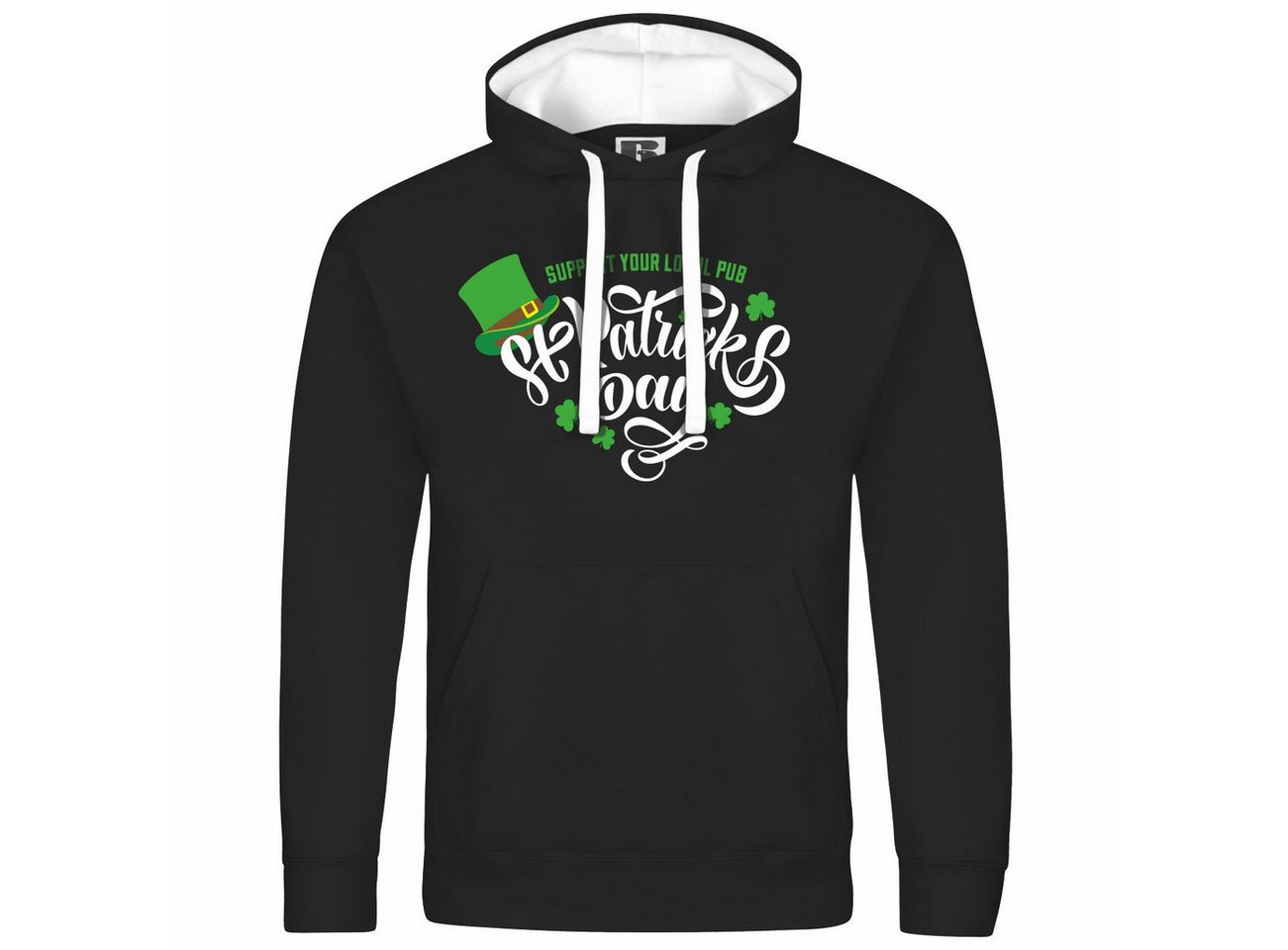 deinshirt Kapuzenpullover Herren Kapuzenpullover St Patricks Day Mit Print Motiv, Grafik von deinshirt