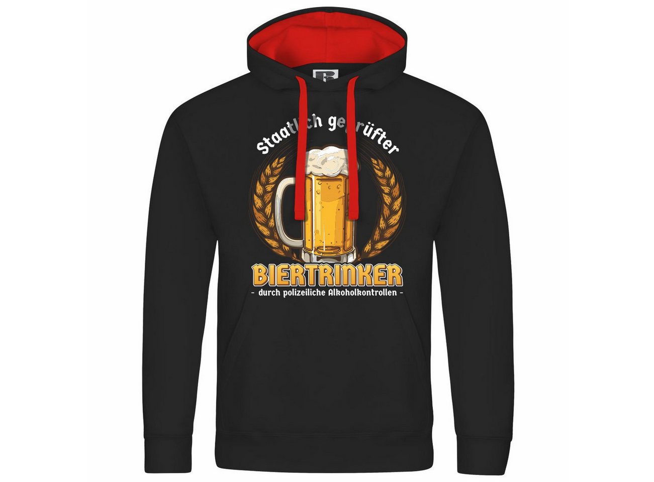 deinshirt Kapuzenpullover Herren Kapuzenpullover Staatlich geprüfter Biertrinker Mit Print Motiv, Grafik deinshirt Kapuzenpullover Herren Kapuzenpullover Staatlich geprüfter Biertrinker Mit Print Motiv, Grafik von deinshirt