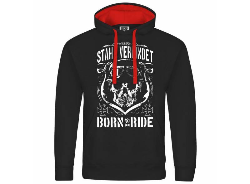 deinshirt Kapuzenpullover Herren Kapuzenpullover Stahl verbindet Mit Print Motiv, Grafik von deinshirt
