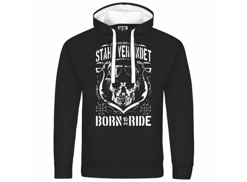 deinshirt Kapuzenpullover Herren Kapuzenpullover Stahl verbindet Mit Print Motiv, Grafik von deinshirt