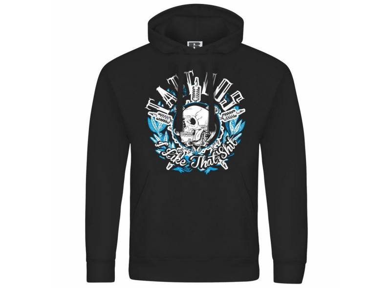 deinshirt Kapuzenpullover Herren Kapuzenpullover Tattoos i like that shit Mit Print Motiv, Grafik von deinshirt