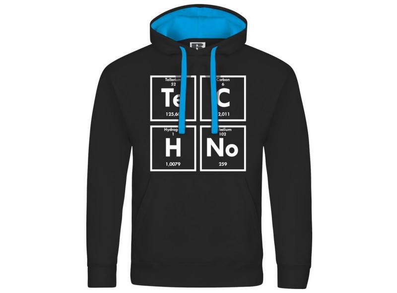 deinshirt Kapuzenpullover Herren Kapuzenpullover Techno Mit Print Motiv, Grafik von deinshirt
