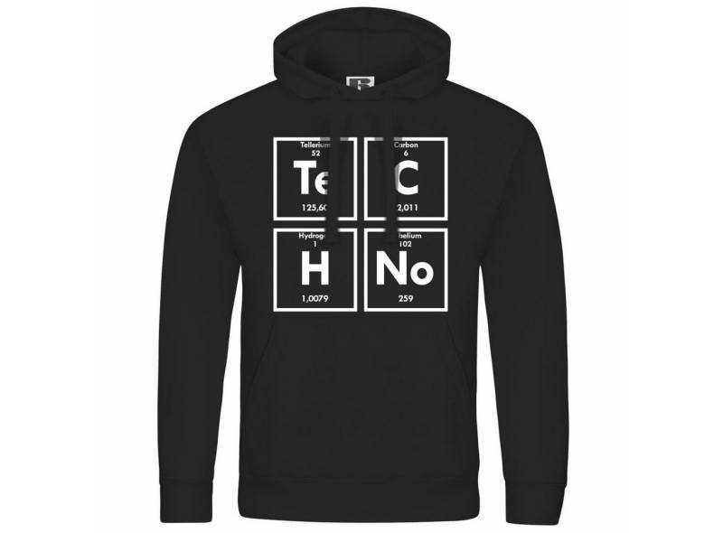 deinshirt Kapuzenpullover Herren Kapuzenpullover Techno Mit Print Motiv, Grafik von deinshirt