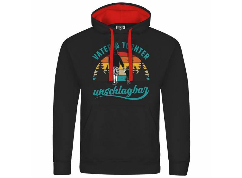 deinshirt Kapuzenpullover Herren Kapuzenpullover Vater und Tochter Unschlagbar Mit Print Motiv, Grafik von deinshirt