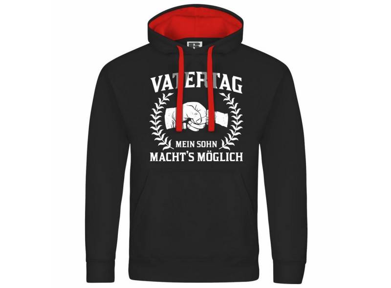 deinshirt Kapuzenpullover Herren Kapuzenpullover Vatertag mein Sohn machts möglich Mit Print Motiv, Grafik deinshirt Kapuzenpullover Herren Kapuzenpullover Vatertag mein Sohn machts möglich Mit Print Motiv, Grafik von deinshirt