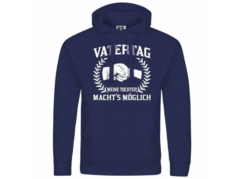 deinshirt Kapuzenpullover Herren Kapuzenpullover Vatertag meine Tochter machts möglich Mit Print Motiv, Grafik von deinshirt