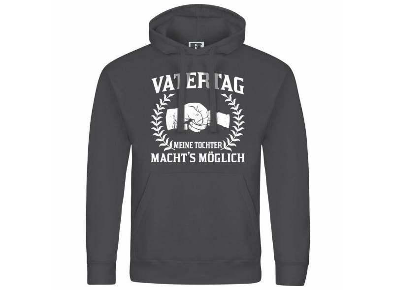 deinshirt Kapuzenpullover Herren Kapuzenpullover Vatertag meine Tochter machts möglich Mit Print Motiv, Grafik von deinshirt