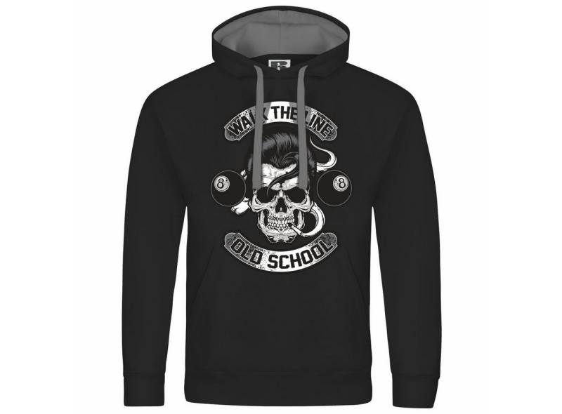deinshirt Kapuzenpullover Herren Kapuzenpullover Walk the line Mit Print Motiv, Grafik von deinshirt