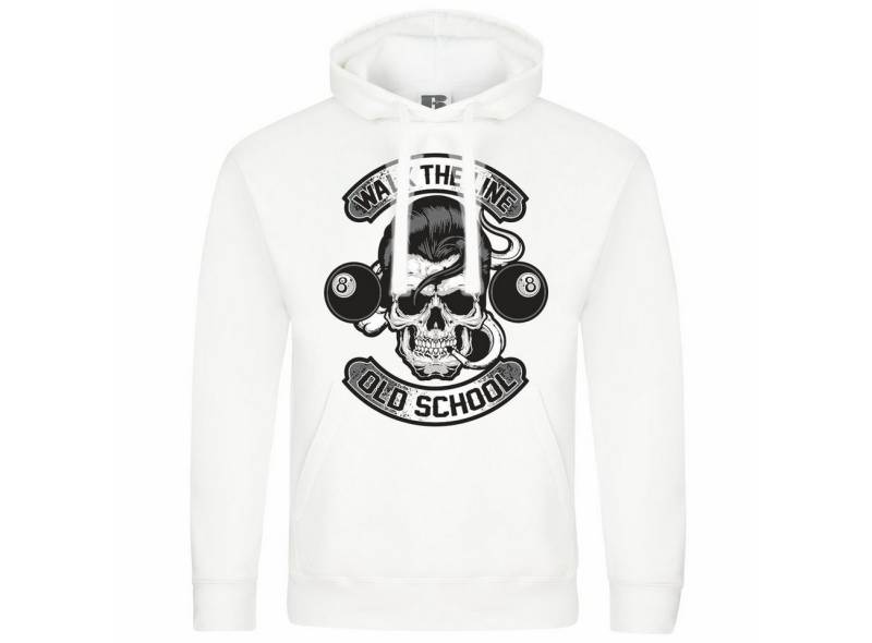 deinshirt Kapuzenpullover Herren Kapuzenpullover Walk the line Mit Print Motiv, Grafik von deinshirt