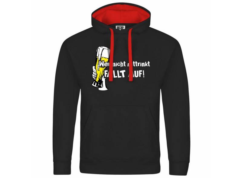 deinshirt Kapuzenpullover Herren Kapuzenpullover Wer nicht mittrinkt fällt auf Mit Print Motiv, Grafik deinshirt Kapuzenpullover Herren Kapuzenpullover Wer nicht mittrinkt fällt auf Mit Print Motiv, Grafik von deinshirt