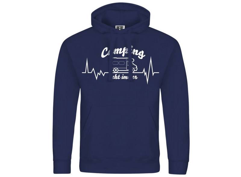 deinshirt Kapuzenpullover Herren Kapuzenpullover Wohnmobil Camping geht immer Mit Print Motiv, Grafik von deinshirt