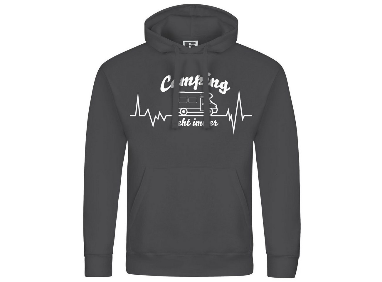 deinshirt Kapuzenpullover Herren Kapuzenpullover Wohnmobil Camping geht immer Mit Print Motiv, Grafik von deinshirt