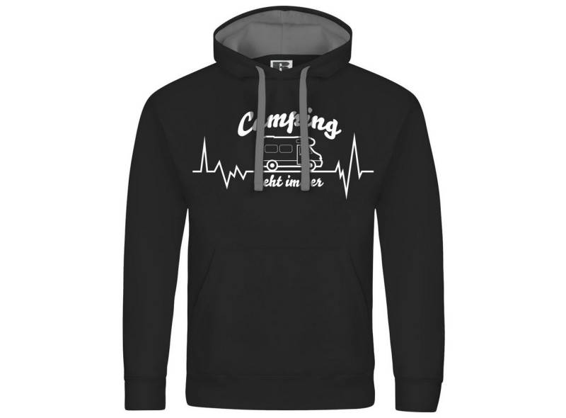 deinshirt Kapuzenpullover Herren Kapuzenpullover Wohnmobil Camping geht immer Mit Print Motiv, Grafik von deinshirt