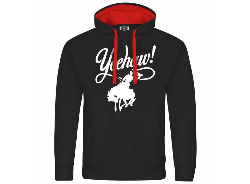 deinshirt Kapuzenpullover Herren Kapuzenpullover Yeehaw Mit Print Motiv, Grafik von deinshirt