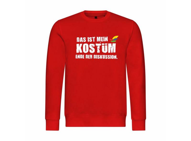 deinshirt Rundhalspullover Herren Pullover Das ist mein KOSTÜM Ende der Diskussion Mit Print Motiv, Grafik von deinshirt