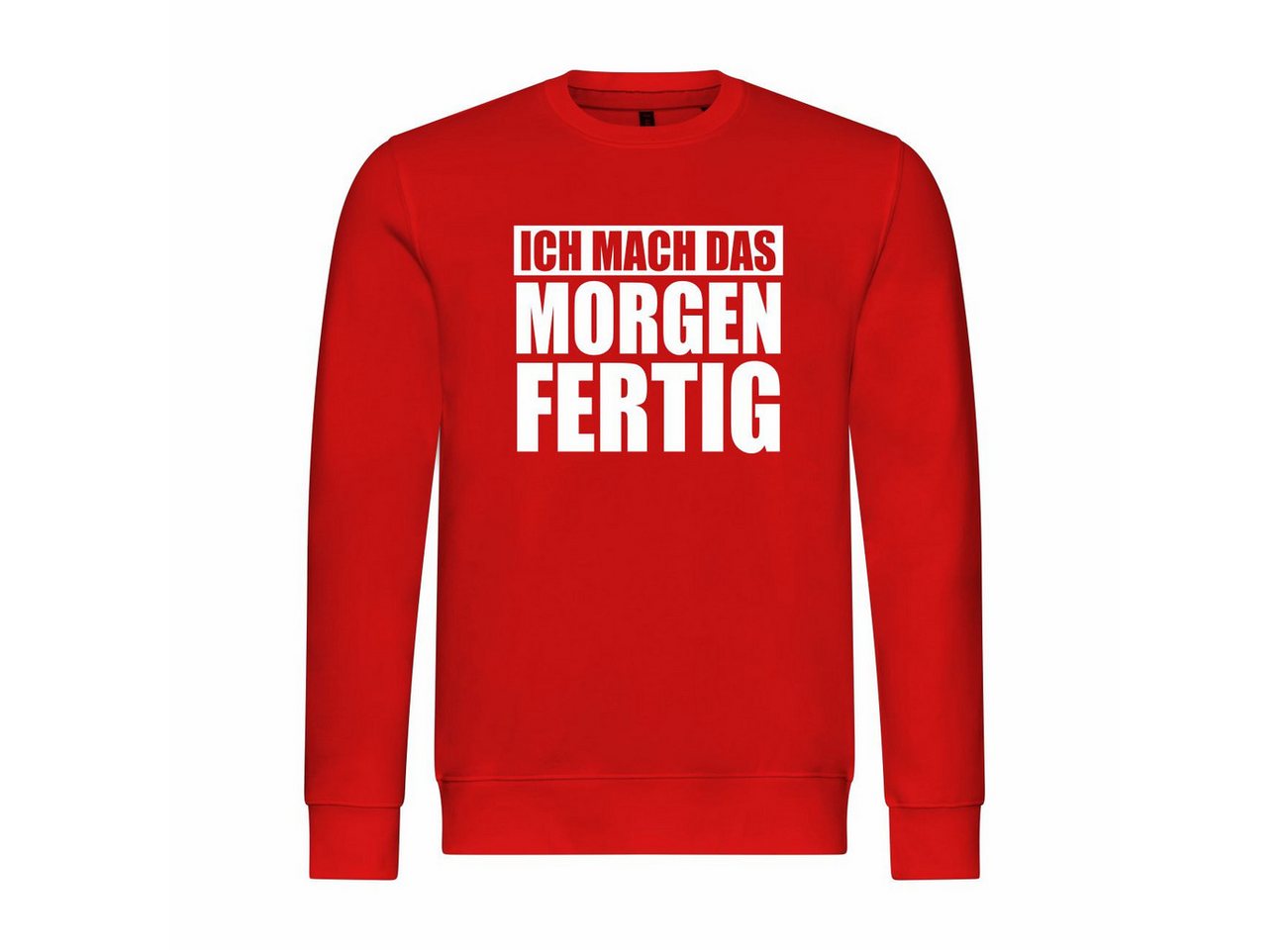 deinshirt Kapuzenpullover Herren Pullover Ich mach das Morgen fertig Mit Print Motiv von deinshirt