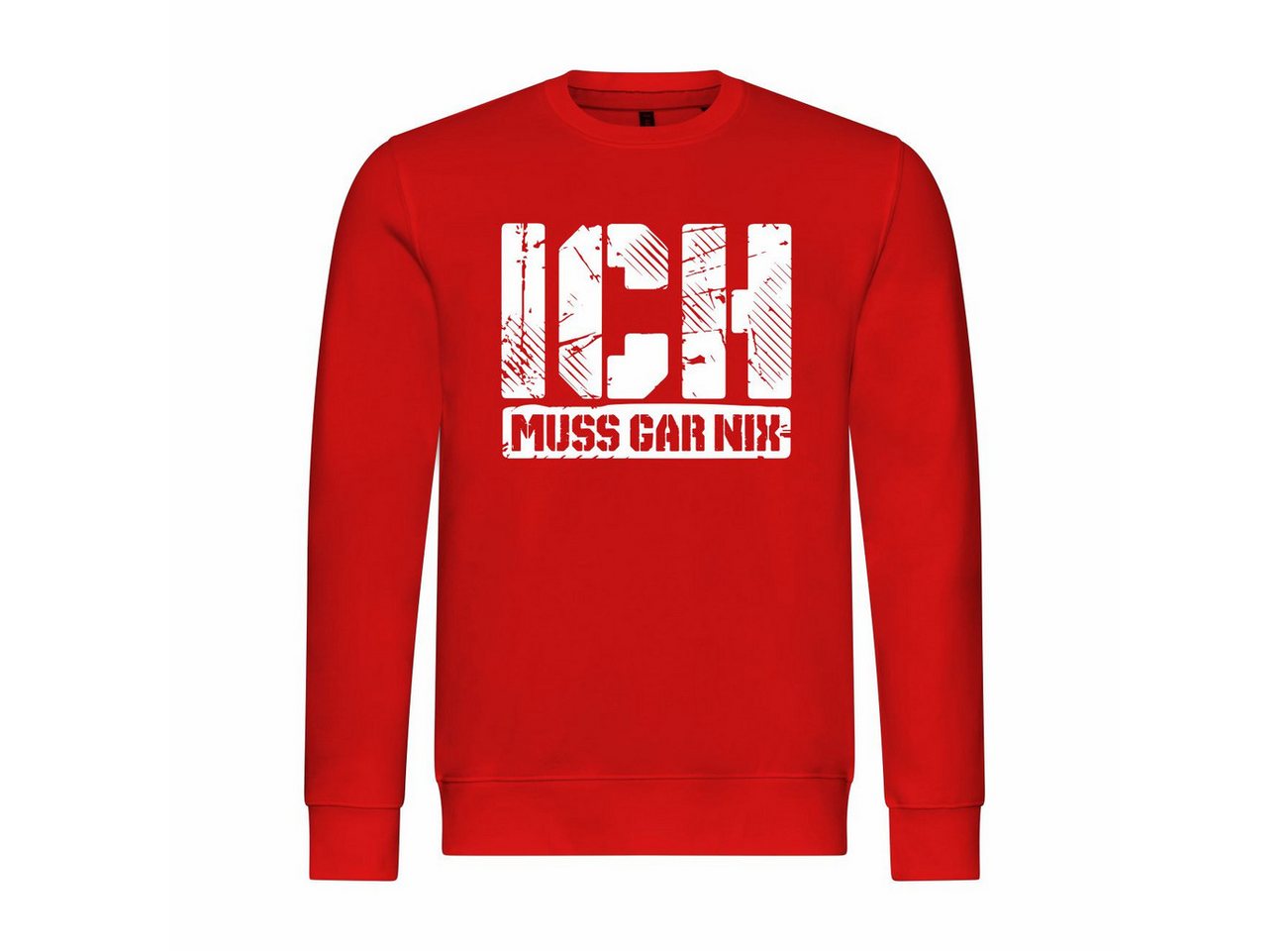 deinshirt Rundhalspullover Herren Pullover Ich muss gar nix Mit Print Motiv deinshirt Rundhalspullover Herren Pullover Ich muss gar nix Mit Print Motiv von deinshirt