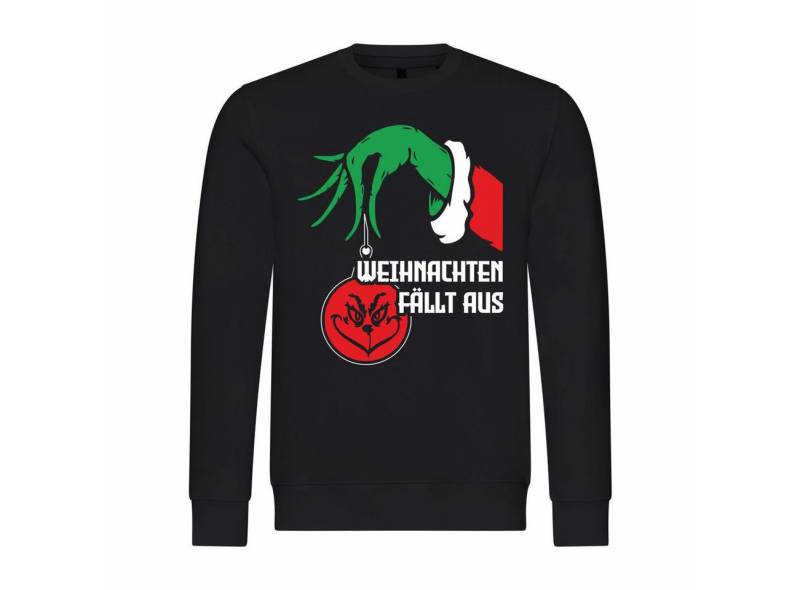 deinshirt Rundhalspullover Herren Pullover Weihnachten fällt aus Mit Print Motiv, Grafik von deinshirt