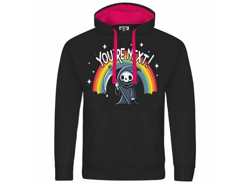 deinshirt Kapuzenpullover Unisex Kapuzenpullover You are next Mit Print Motiv, Grafik von deinshirt