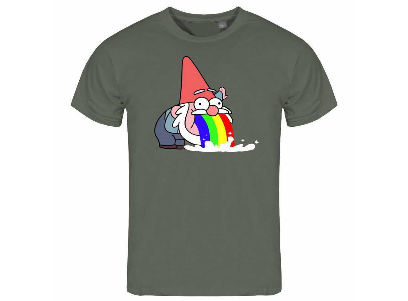 deinshirt Print-Shirt Herren T-Shirt Kotzender Zwerg Funshirt mit Motiv von deinshirt