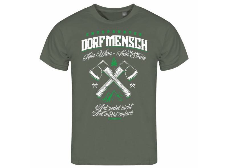 deinshirt Print-Shirt Herren T-Shirt Entspannter Dorfmensch Funshirt mit Motiv deinshirt Print-Shirt Herren T-Shirt Entspannter Dorfmensch Funshirt mit Motiv von deinshirt