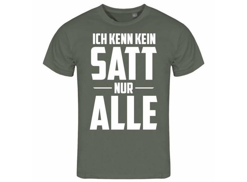 deinshirt Print-Shirt Herren T-Shirt Ich kenn kein satt nur alle Funshirt mit Motiv von deinshirt
