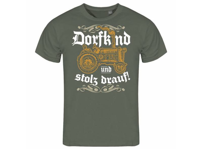 deinshirt Print-Shirt Herren T-Shirt Dorfkind und stolz drauf Funshirt mit Motiv von deinshirt