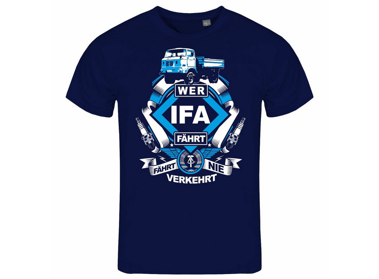 deinshirt Print-Shirt Herren T-Shirt Wer IFA fährt fährt nie verkehrt W50 Funshirt mit Motiv von deinshirt
