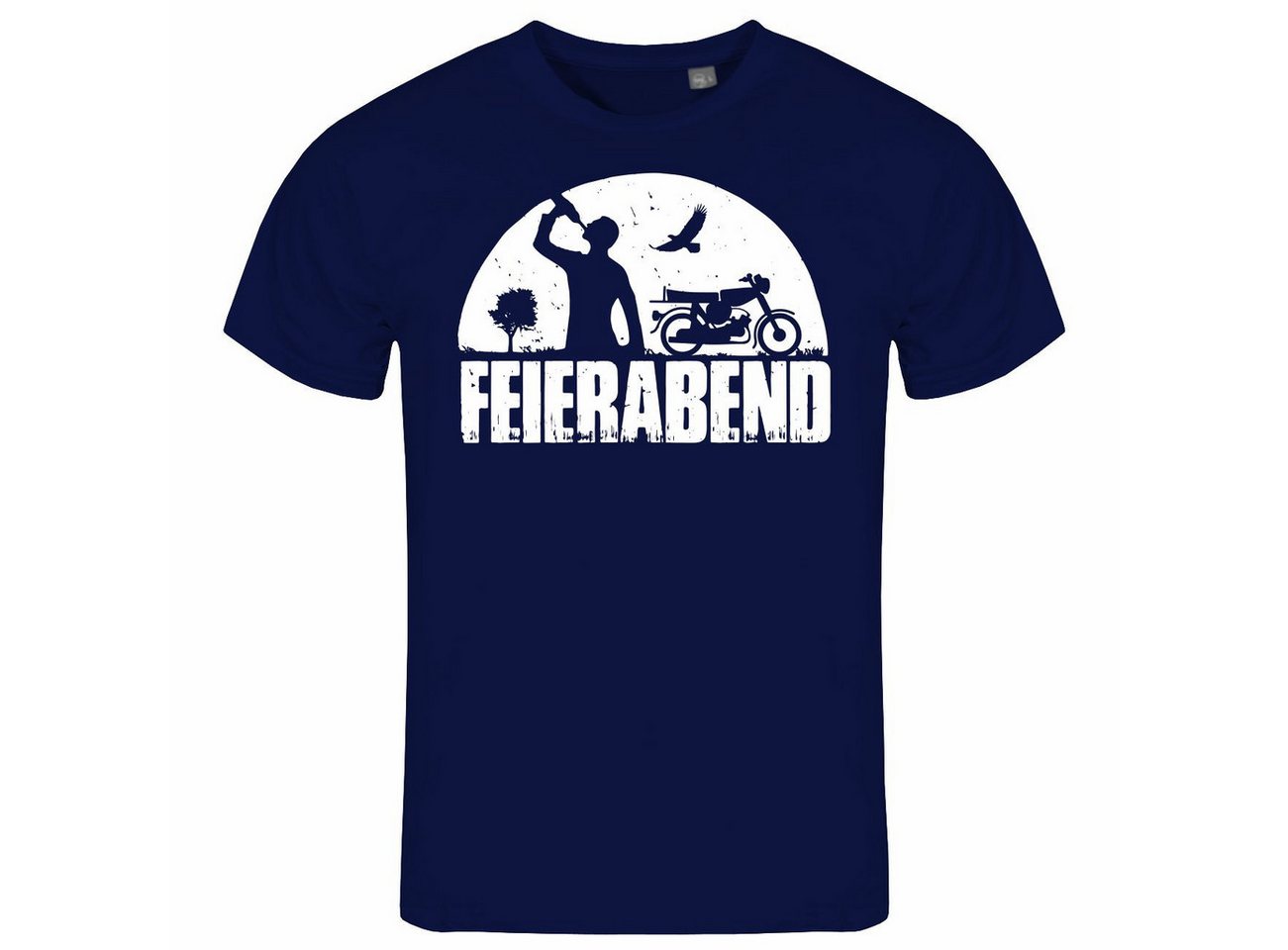 deinshirt Print-Shirt Herren T-Shirt Feierabend Simson Funshirt mit Motiv von deinshirt