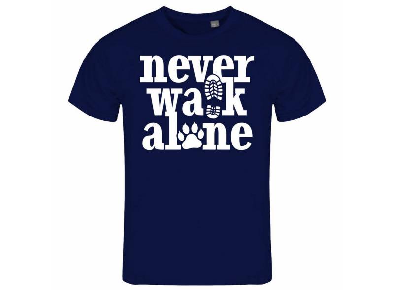 deinshirt Print-Shirt Herren T-Shirt Never walk alone Funshirt mit Motiv von deinshirt