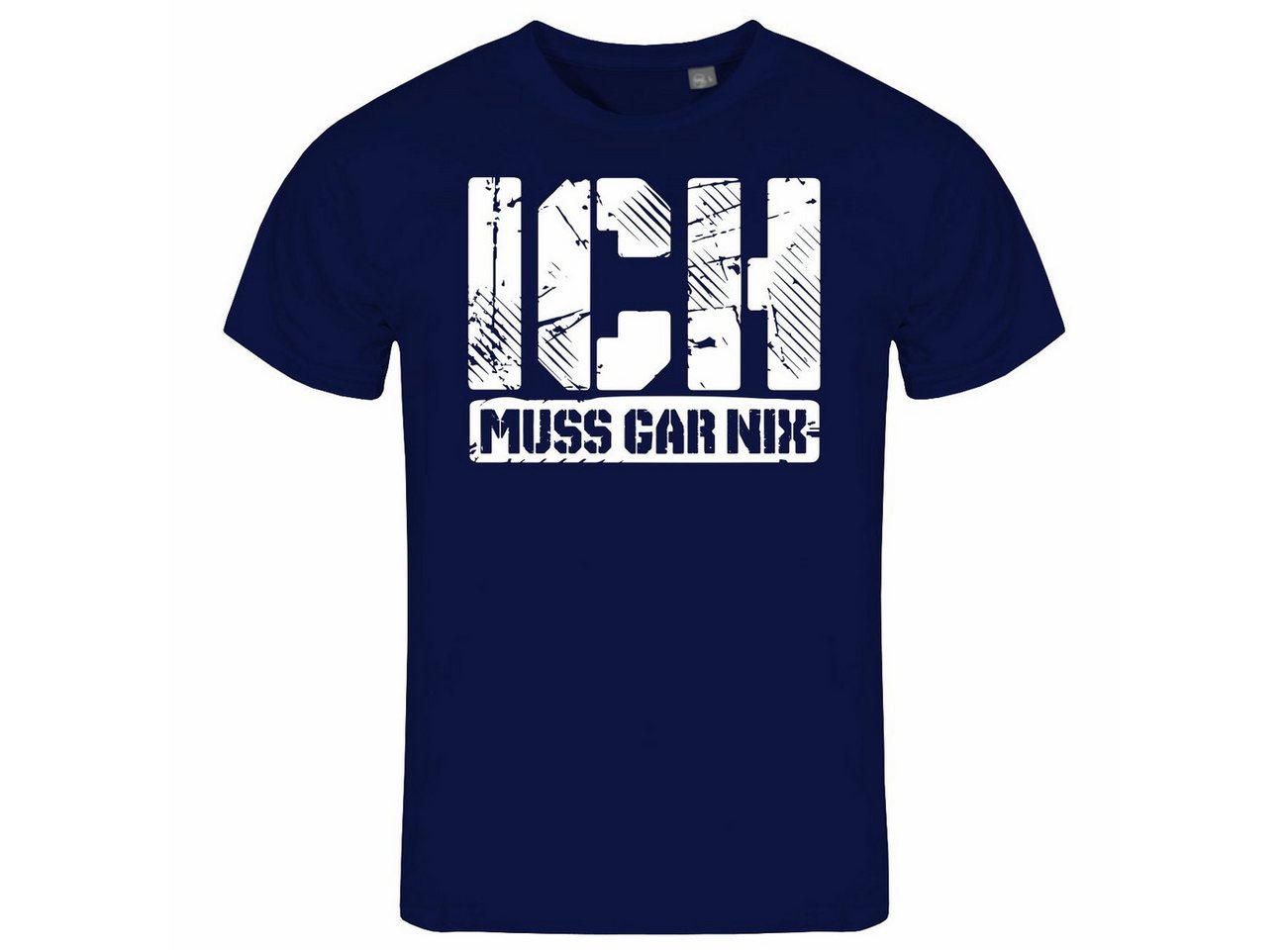 deinshirt Print-Shirt Herren T-Shirt Ich muss gar nix Funshirt mit Motiv von deinshirt