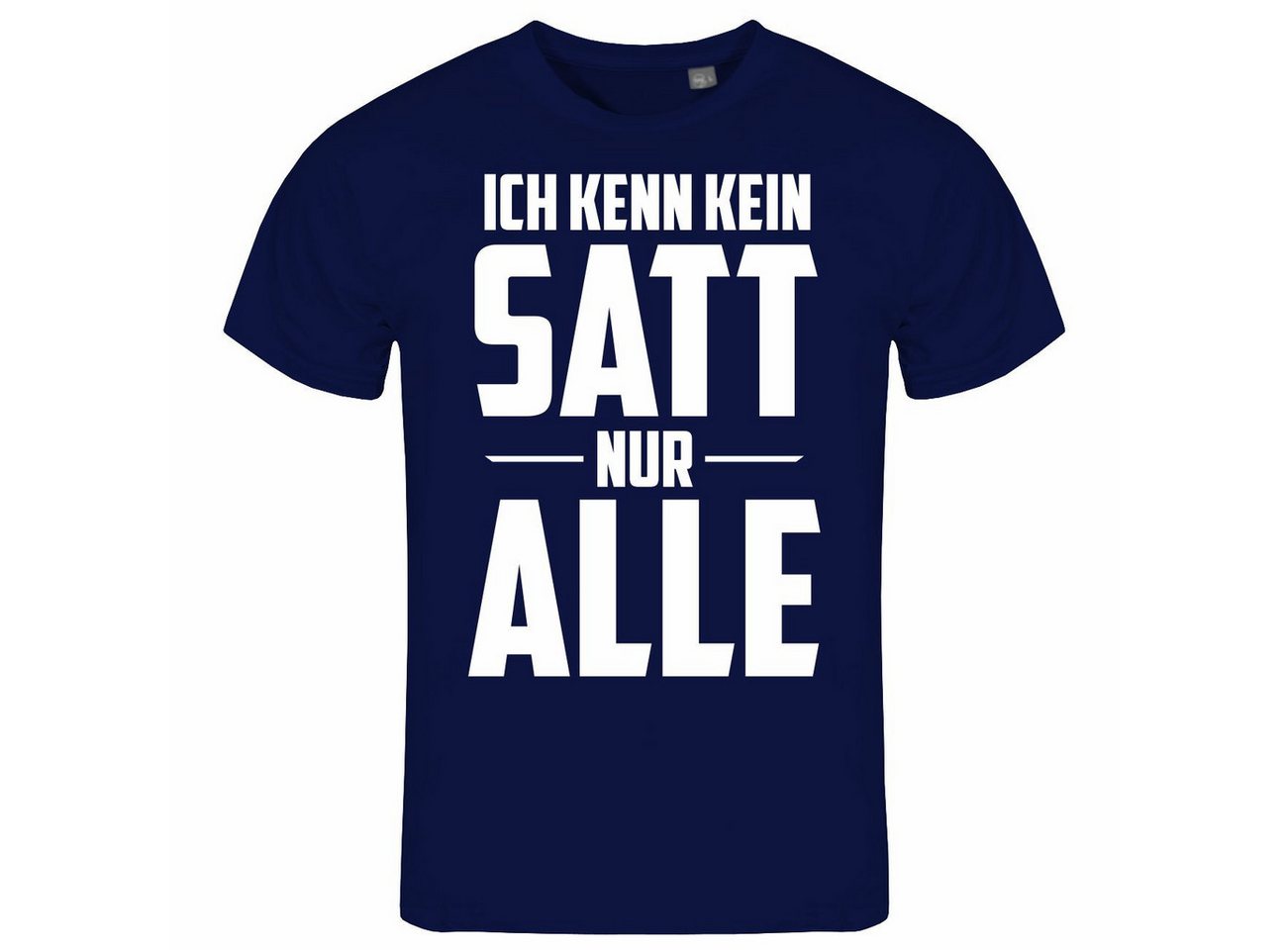 deinshirt Print-Shirt Herren T-Shirt Ich kenn kein satt nur alle Funshirt mit Motiv von deinshirt