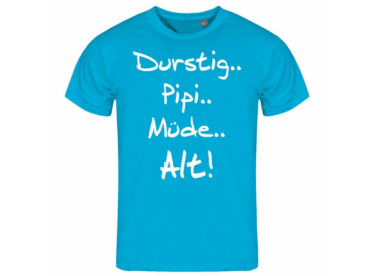 deinshirt Print-Shirt Herren T-Shirt Durstig pipi müde alt Funshirt mit Motiv von deinshirt