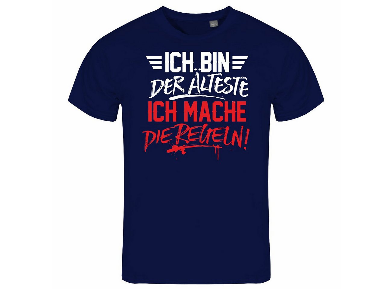 deinshirt Print-Shirt Herren T-Shirt Ich bin der Älteste ich mache die Regeln Funshirt mit Motiv von deinshirt