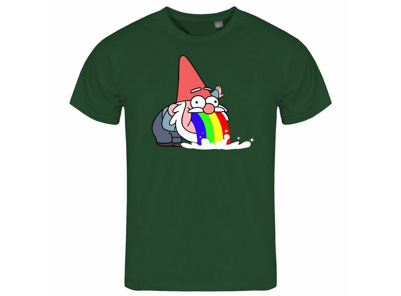 deinshirt Print-Shirt Herren T-Shirt Kotzender Zwerg Funshirt mit Motiv von deinshirt
