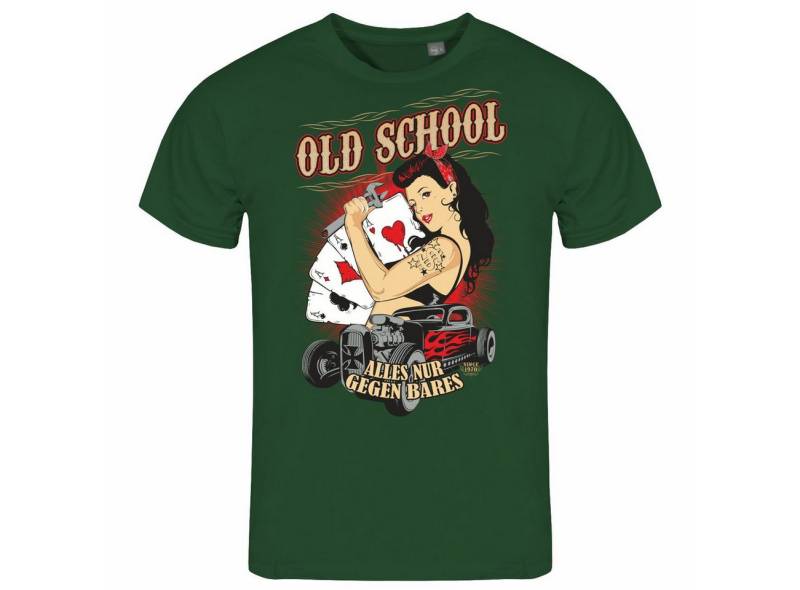deinshirt Print-Shirt Herren T-Shirt Old School alles nur gegen Bares Funshirt mit Motiv von deinshirt