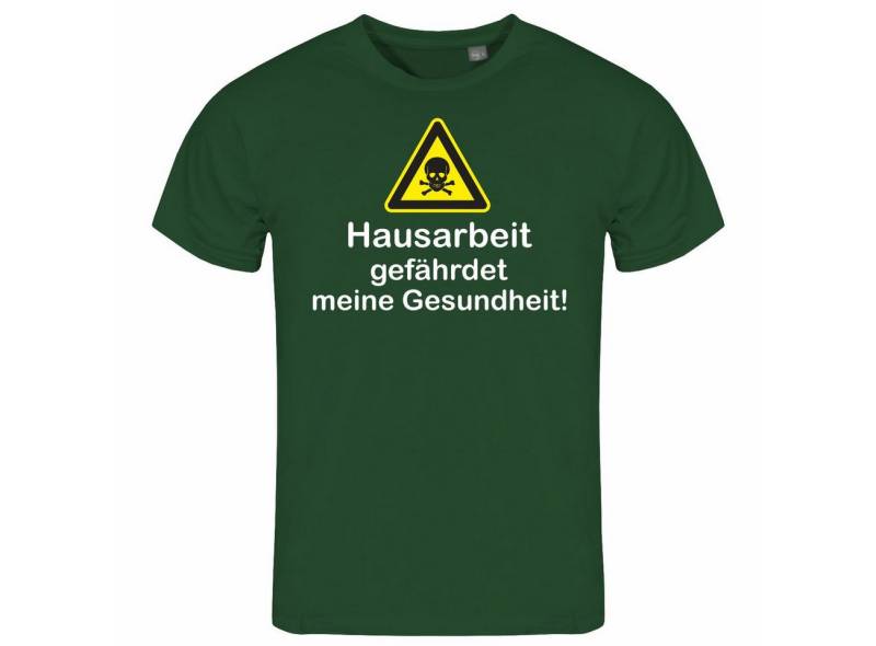 deinshirt Print-Shirt Herren T-Shirt Hausarbeit gefährdet meine Gesundheit Funshirt mit Motiv von deinshirt