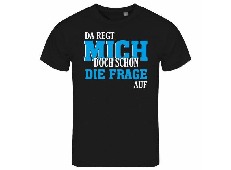 deinshirt Print-Shirt Herren T-Shirt Da regt mich schon die Frage auf Funshirt mit Motiv von deinshirt