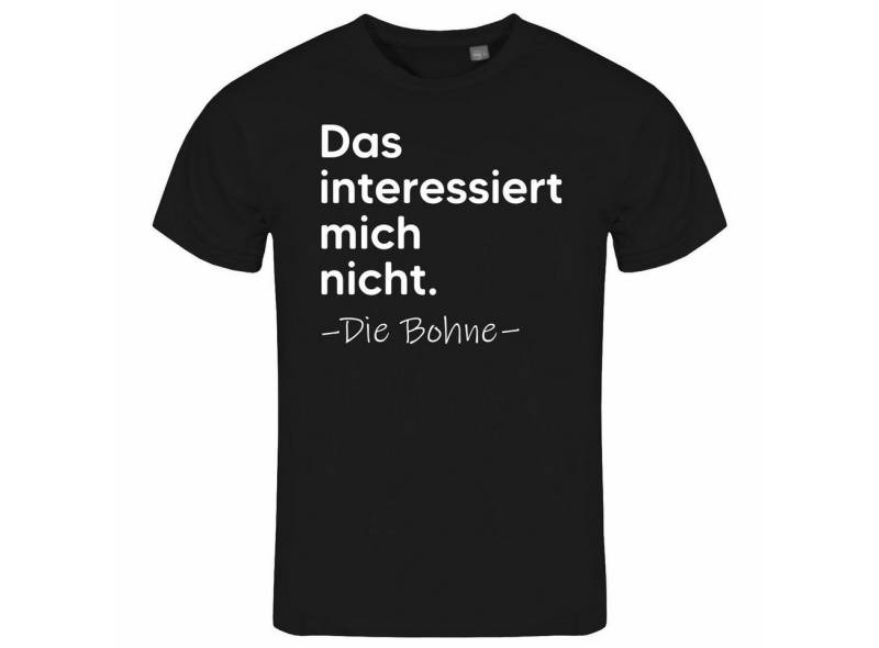 deinshirt Print-Shirt Herren T-Shirt Das interessiert mich nicht. DIE BOHNE Funshirt mit Motiv von deinshirt