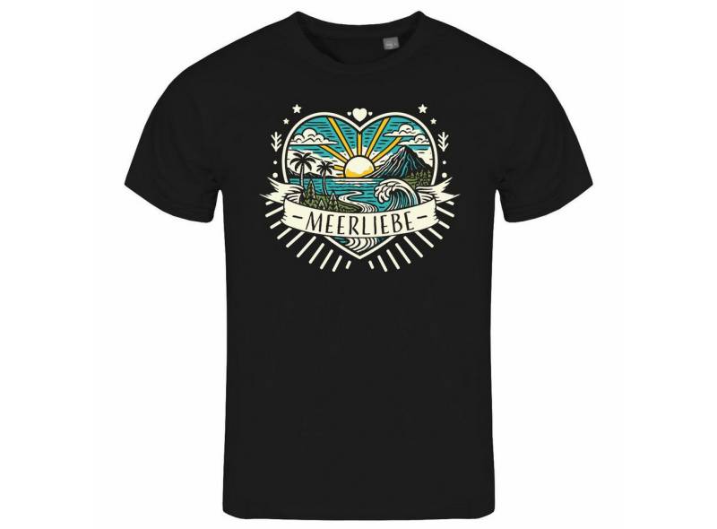 deinshirt Print-Shirt Herren T-Shirt Ich Liebe das Meer Funshirt mit Motiv von deinshirt