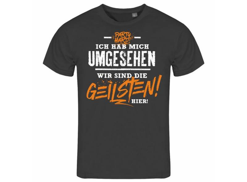 deinshirt Print-Shirt Herren T-Shirt Ich habe mich umgesehen wir sind die GEILSTEN hier Funshirt mit Motiv von deinshirt