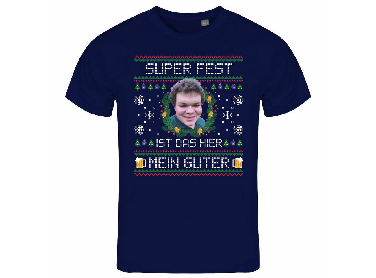 deinshirt Print-Shirt Herren T-Shirt SUPER FEST ist das hier Mein Guter Funshirt mit Motiv von deinshirt