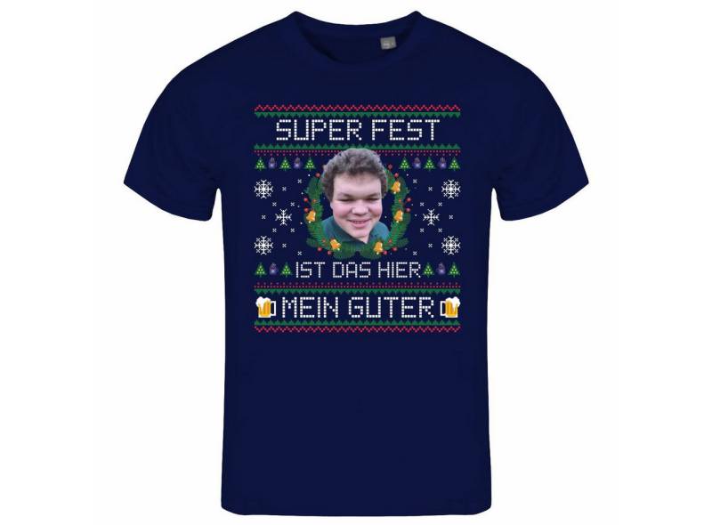 deinshirt Print-Shirt Herren T-Shirt SUPER FEST ist das hier Mein Guter Funshirt mit Motiv von deinshirt