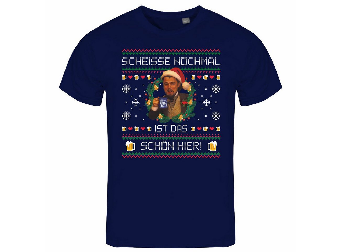deinshirt Print-Shirt Herren T-Shirt Scheiße nochmal ist das schön hier Funshirt mit Motiv von deinshirt