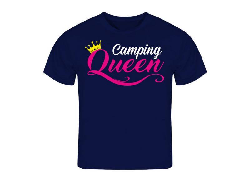 deinshirt Print-Shirt Kinder T-Shirt Camping Queen Funshirt mit Motiv von deinshirt