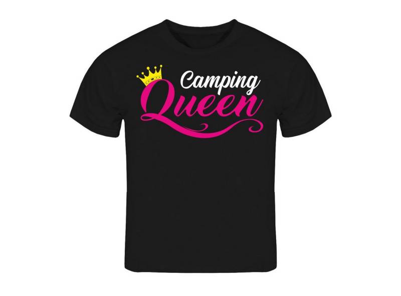 deinshirt Print-Shirt Kinder T-Shirt Camping Queen Funshirt mit Motiv von deinshirt