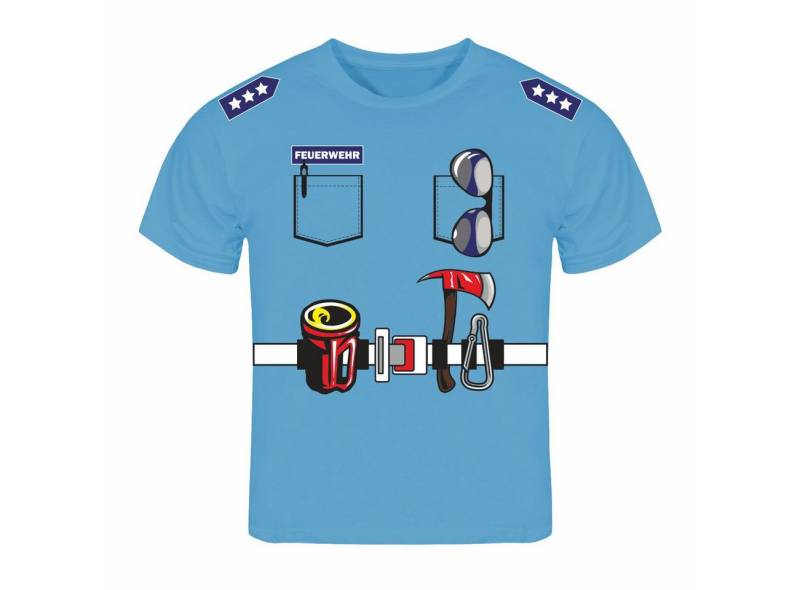 deinshirt Print-Shirt Kinder T-Shirt FEUERWEHR Uniform Funshirt mit Motiv von deinshirt