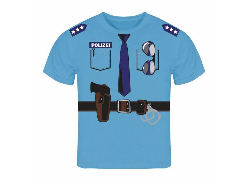 deinshirt Print-Shirt Kinder T-Shirt Polizei Uniform Funshirt mit Motiv von deinshirt