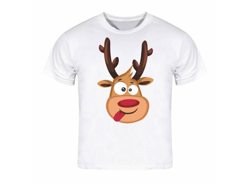 deinshirt Print-Shirt Kinder T-Shirt Rentier Funshirt mit Motiv von deinshirt